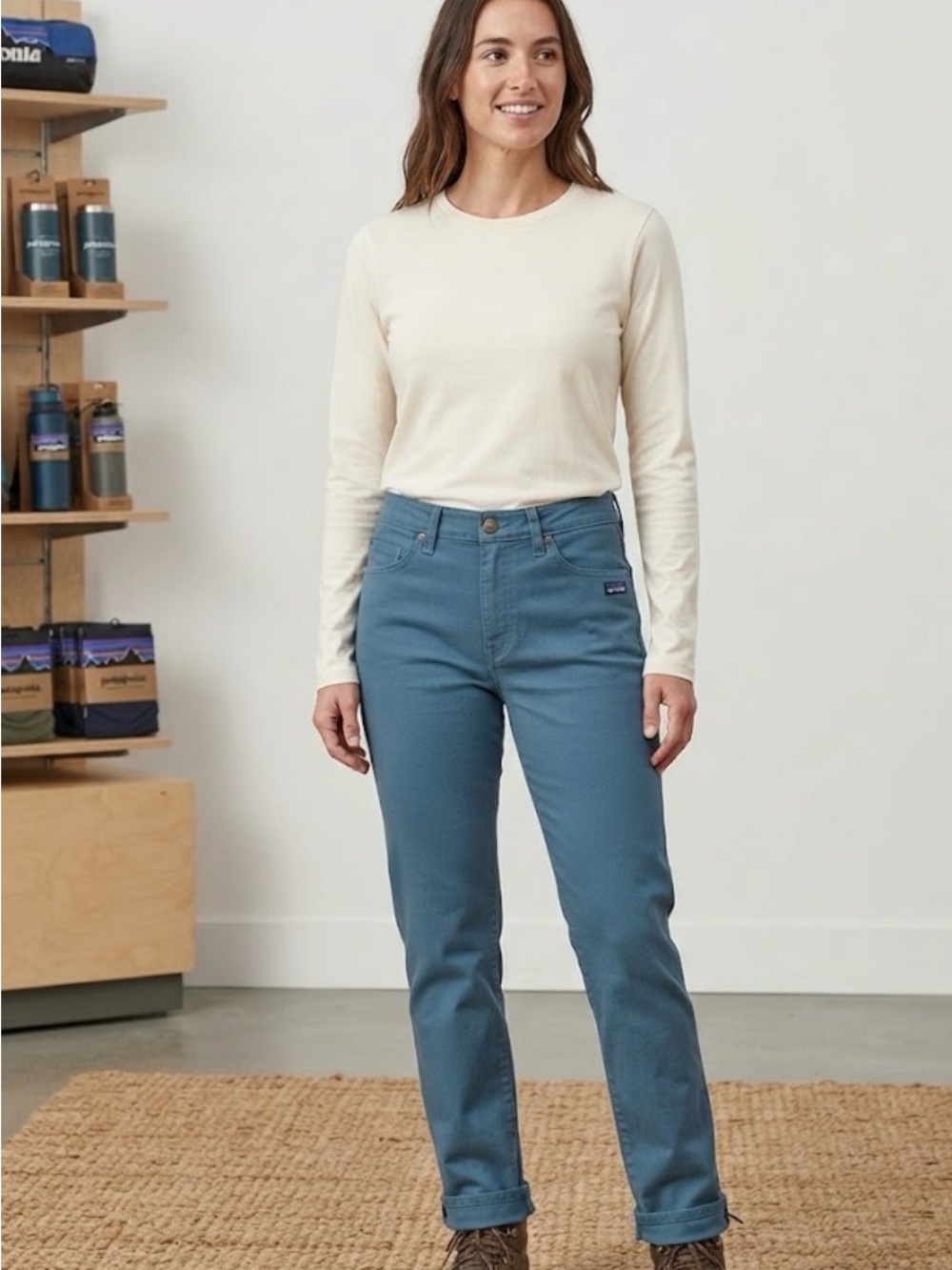 Patagonia Women’s Straight-Leg in Slate Blue